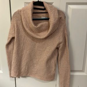 Light Pink Cowl Sweater Junior Medium